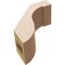 Ekena Millwork 3-inch W x 6-inch D x 6-inch H Del Monte Rough Cedar Woodgrain TimberThane Knee Brace, Primed BRCUR03X06X06DELRCPR - alternate 6